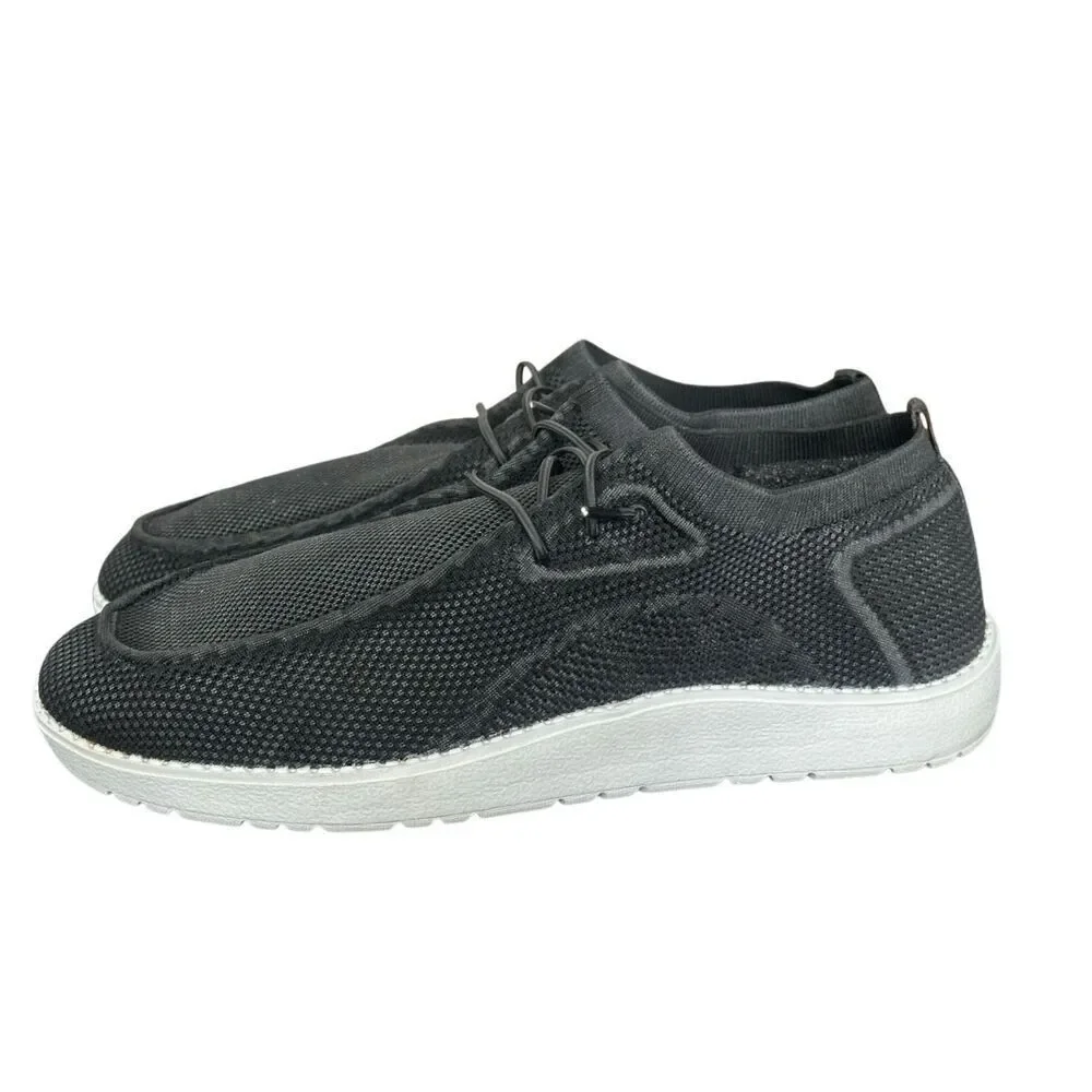 Itazero Men’s Casual Arch Support Black Slip On Shoes Size 14